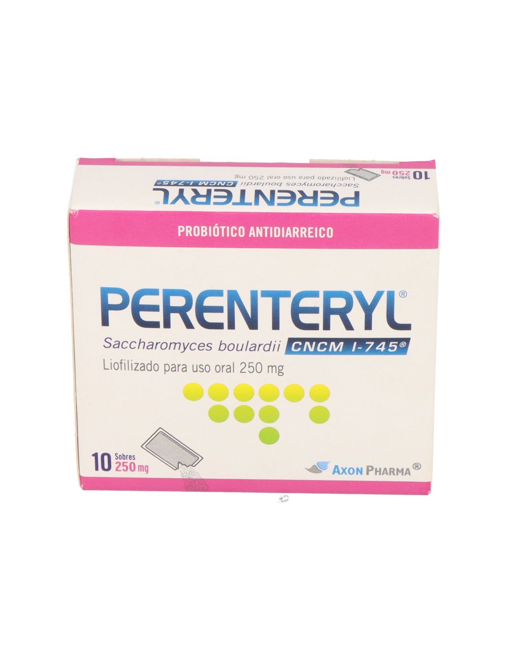 PERENTERYL PROBIÓTICO ANTIDIARREICO SACCHAROMYCES BOULARDII 10 SOBRES DE 250 MG LAB. AXON PHARMA CENABAST