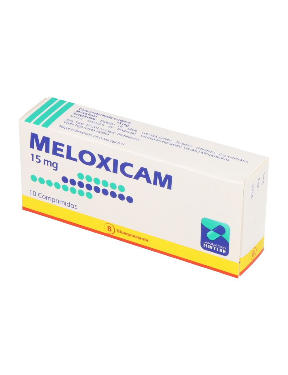 MELOXICAM 15 MG 10 COMPRIMIDOS LABORATORIO MINTLAB CENABAST