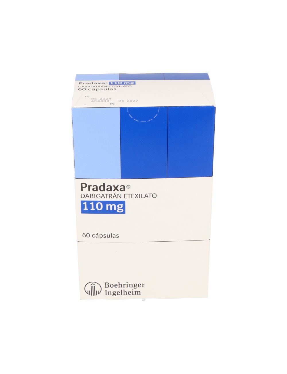 PRADAXA DABIGATRAN 110 MG 60 CAPSULAS LABORATORIO BOEHRINGER INGELHEIM CENABAST