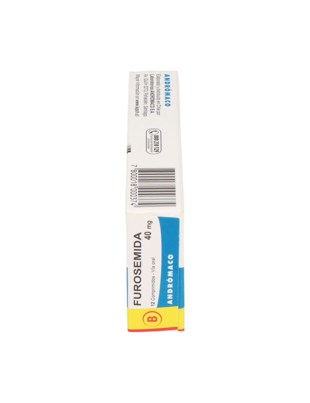 FUROSEMIDA 40 MG 12 COMPRIMIDOS BIOEQUIVALENTE LABORATORIO ANDROMACO ...