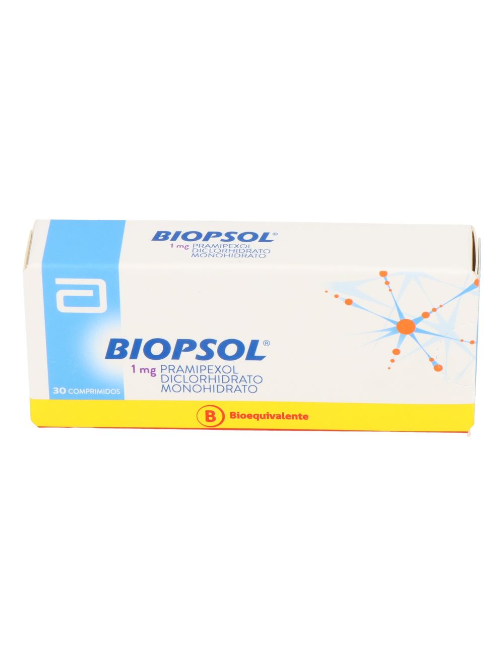 BIOPSOL PRAMIPEXOL DICLORHIDRATO MONOHIDRATO 1 MG 30 COMPRIMIDOS BIOEQUIVALENTE LABORATORIO ABBOTT CENABAST