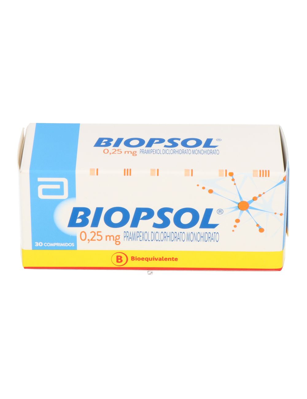 BIOPSOL PRAMIPEXOL DICLORHIDRATO MONOHIDRATO 0,25 MG 30 COMPRIMIDOS BIOEQUIVALENTE LABORATORIO ABBOTT
