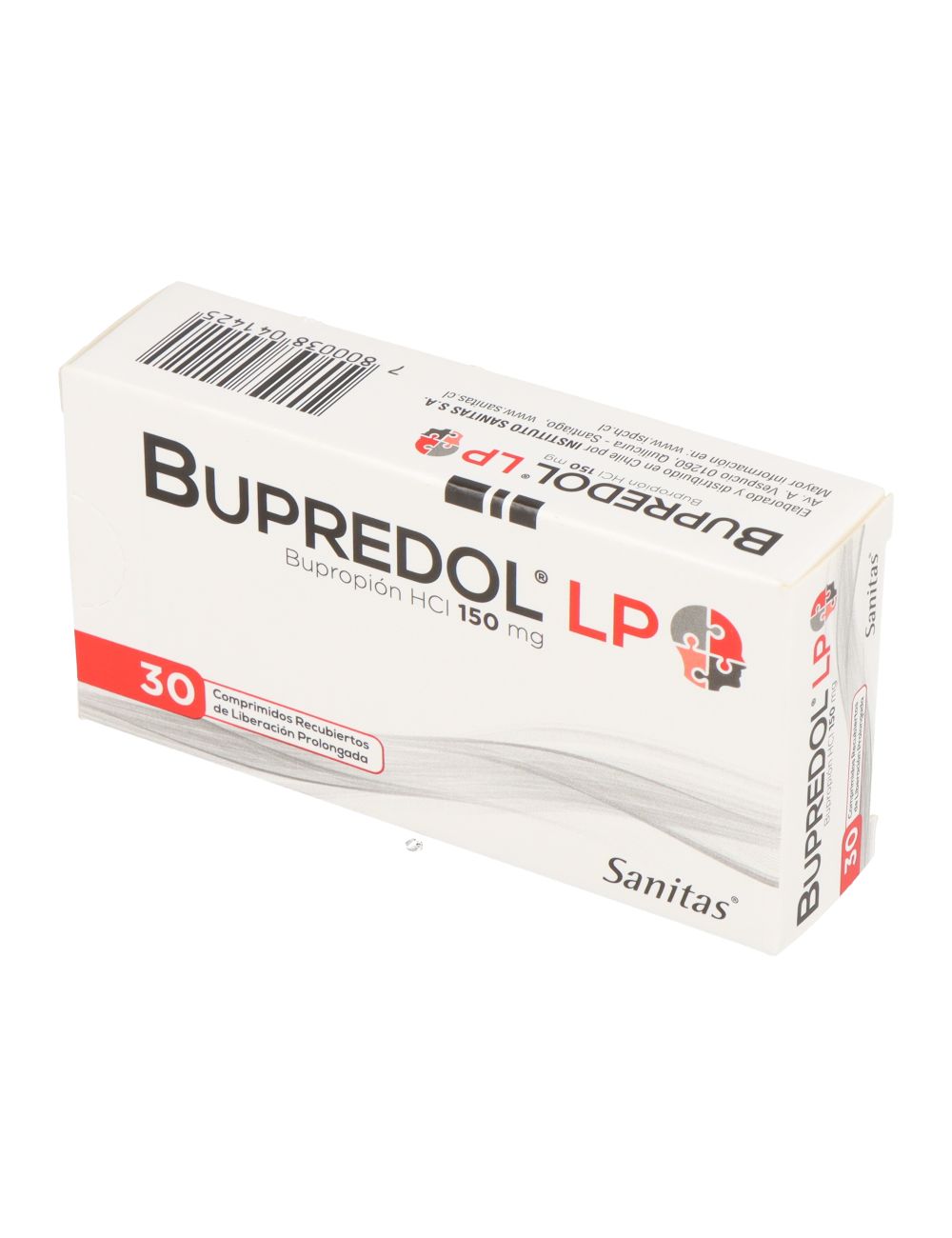 BUPREDOL LP BUPROPION HCI 150 MG 30 COMPRIMIDOSRECUBIERTOS DE LIBERACION PROLONGADA LABORATORIO SANITAS CENABAST