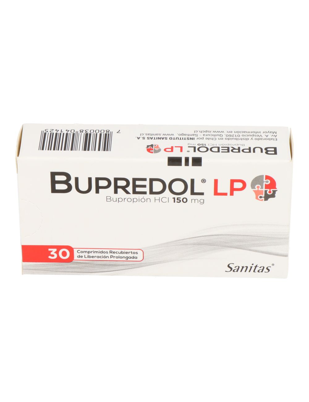 BUPREDOL LP BUPROPION HCI 150 MG 30 COMPRIMIDOSRECUBIERTOS DE LIBERACION PROLONGADA LABORATORIO SANITAS