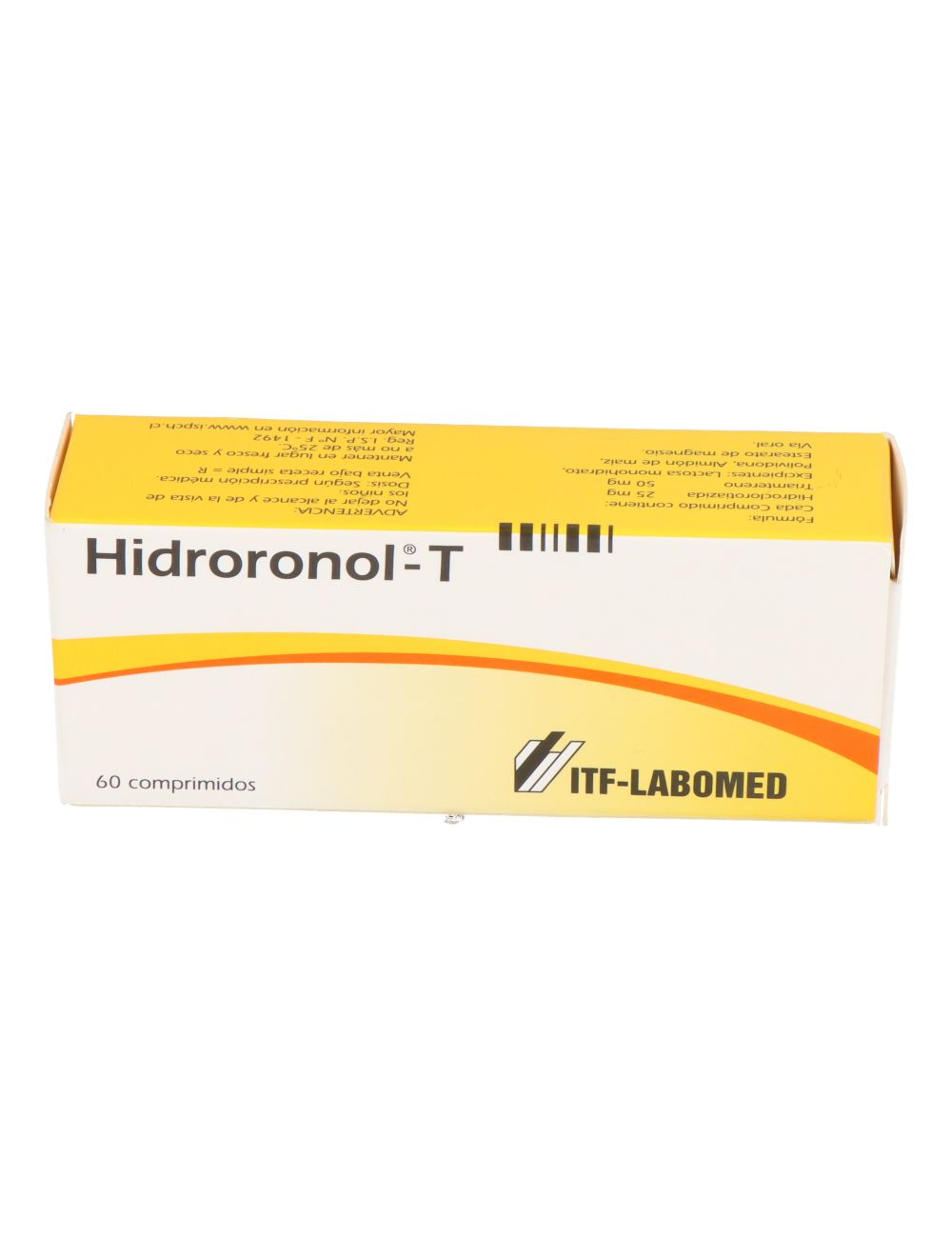 HIDRORONOL-T HIDROCLOROTIAZIDA TRIAMTERENO 60 COMPRIMIDOS LABORATORIO ATF-LABOMED CENABAST