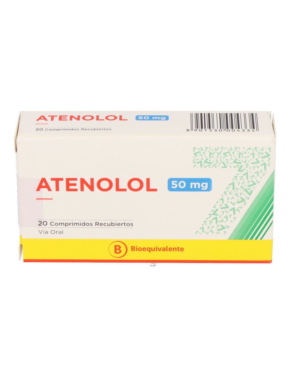 ATENOLOL 50 MG 20 COMPRIMIDOS RECUBIERTOS BIOEQUIVALENTE LABORATORIO SEVEN PHARMA CENABAST