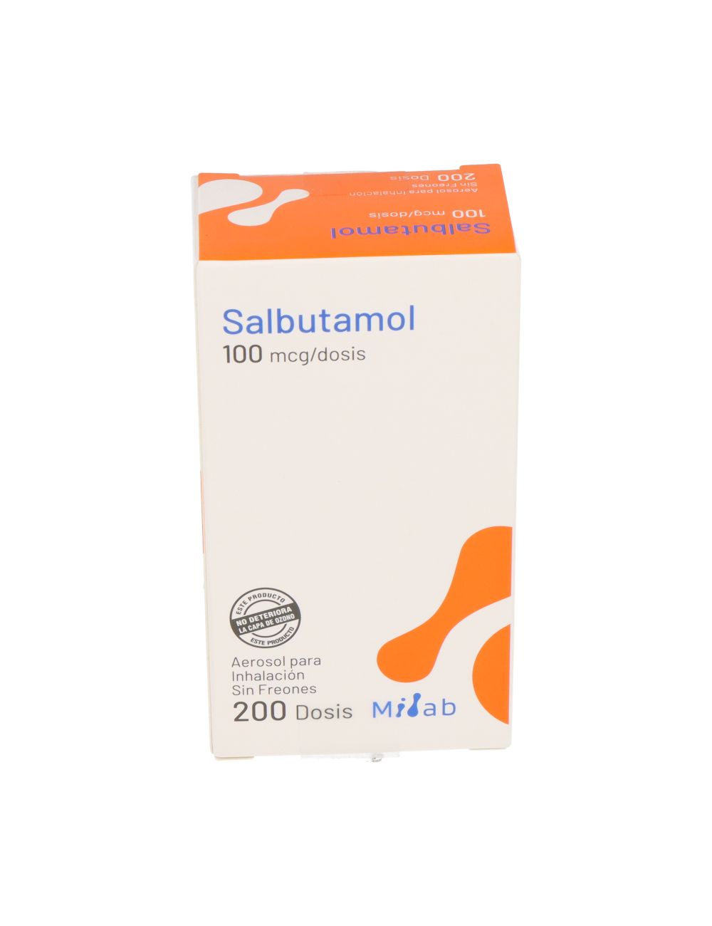 SALBUTAMOL100 MCG AEROSOL PARA INHALACION SIN FREONES 200 DOSIS LABORATORIO MINTLAB CENABAST