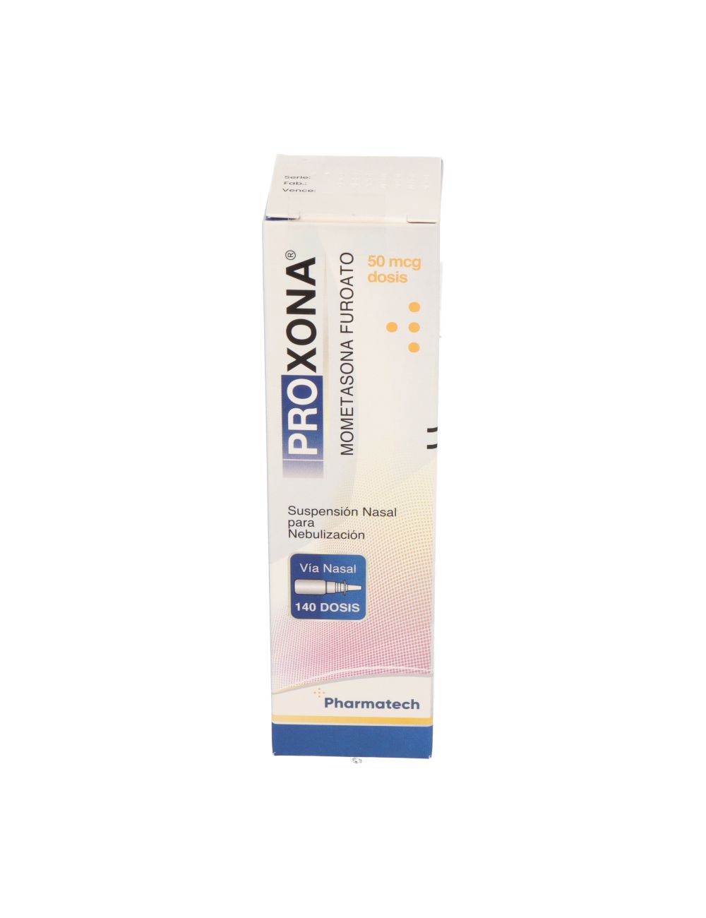 PROXONA MOMETASONA 50 MCG SUSPENCION NASAL PARA NEBULIZACION 140 DOSIS 15 ML PHARMATECH CENABAST
