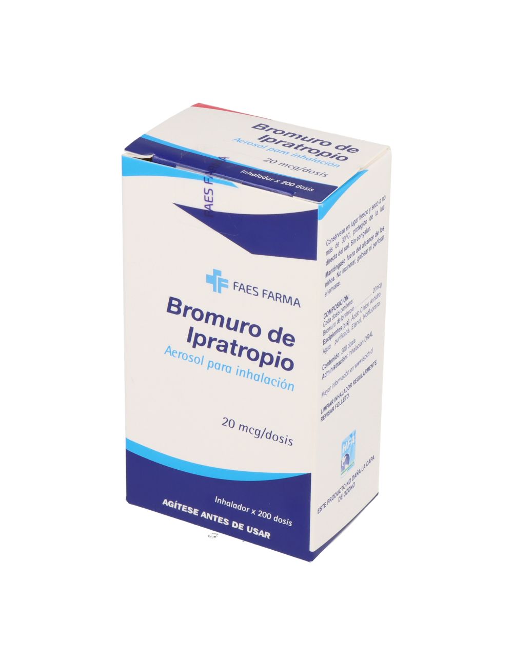 BROMURO DE IPRATROPIO 20 MCG 200 DOSIS LABORATORIO FAES FARMA CENABAST