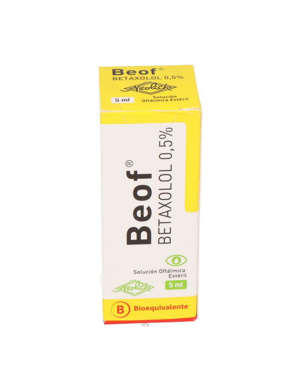 BEOF BETAXOLOL 0.5 % SOLUCION OFTALMICA 5 ML LABORATORIO SAVAL CENABAST