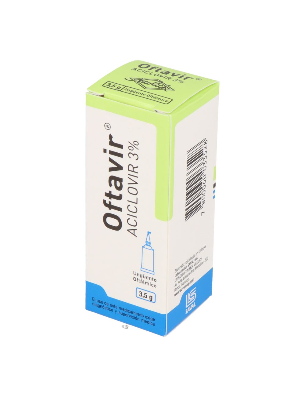 ACICLOVIR 3% OFTAVIR UNGÜENTO OFTALMICO POMO 3.5 G SAVAL