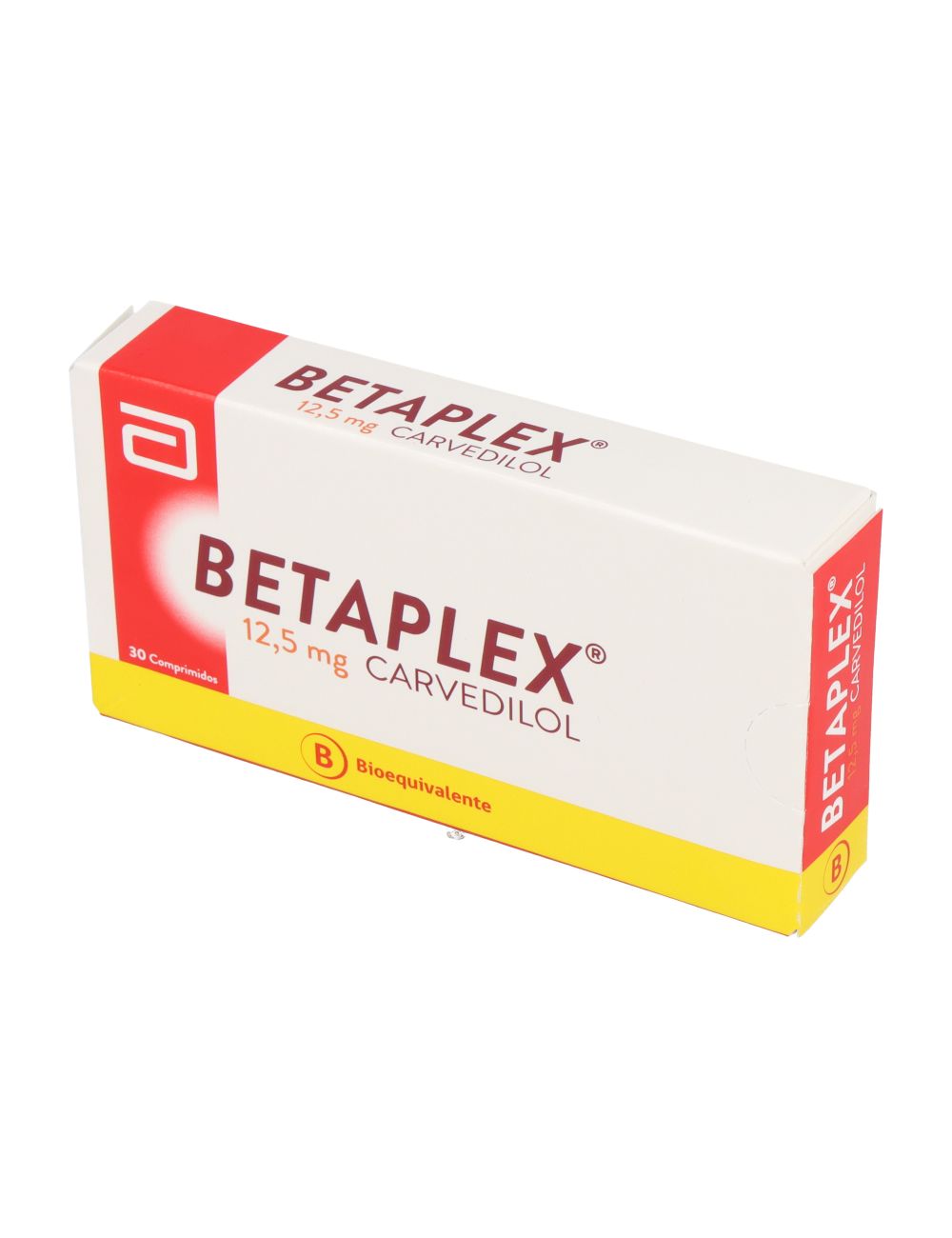 BETAPLEX CARVEDILOL 12,5 MG 30 COMPRIMIDOS BIOEQUIVALENTE LABORATORIO ABBOTT CENABAST