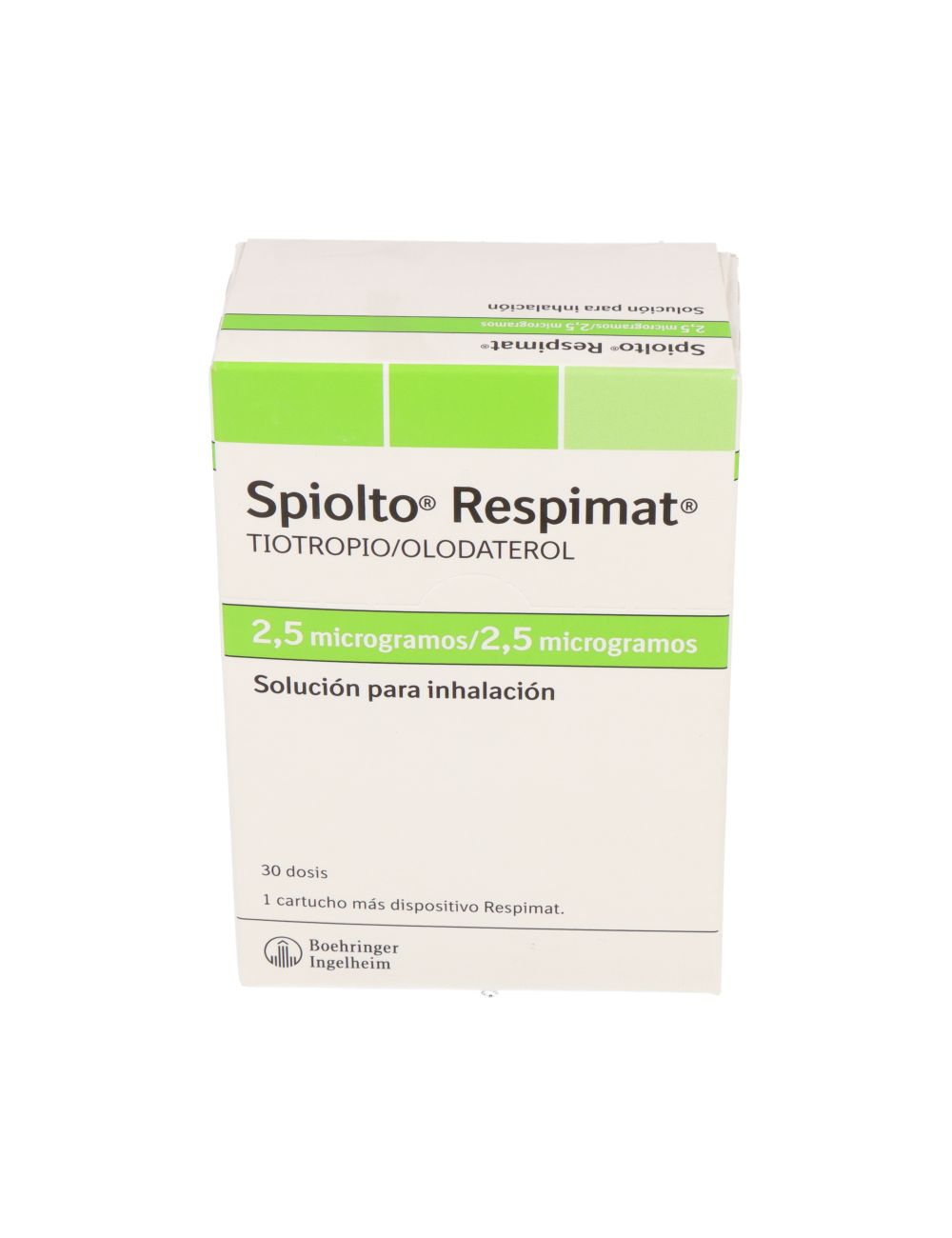SPIOLTO RESPIMAT TIOTROPIO/OLODATEROL 2.5/2.5MCG 30 DOSIS SOLUCION PARA INHALACION BOEHRINGER INGELHEIM  CENABAST