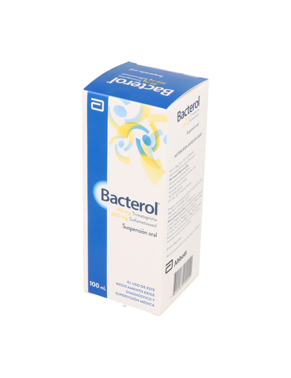 BACTEROL TRIMETOPRIMA / SULFAMETOXAZOL 40/200 MG 100 ML LABORATORIO ABBOTT