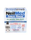 SINUS RINSE KIT POLVO PARA SOLUCION SALINA NASAL 60 SOBRES PREMEZCLADOS LABORATORIO NEILMED