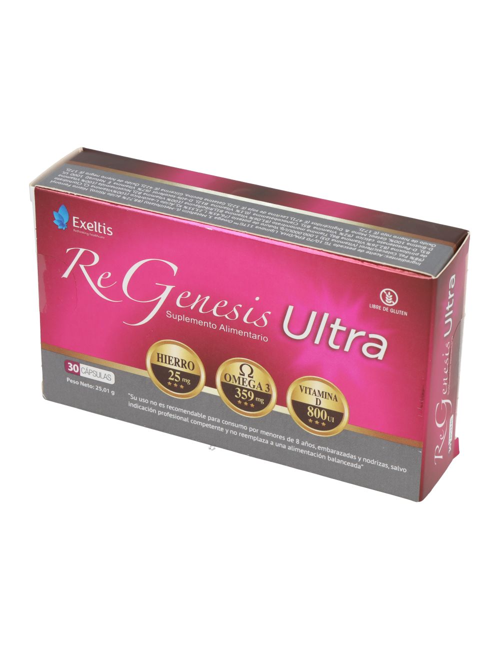 RE GENESIS ULTRA 30 CAPSULAS COMPLEMENTO ALIMENTICIO LABORATORIO EXELTIS
