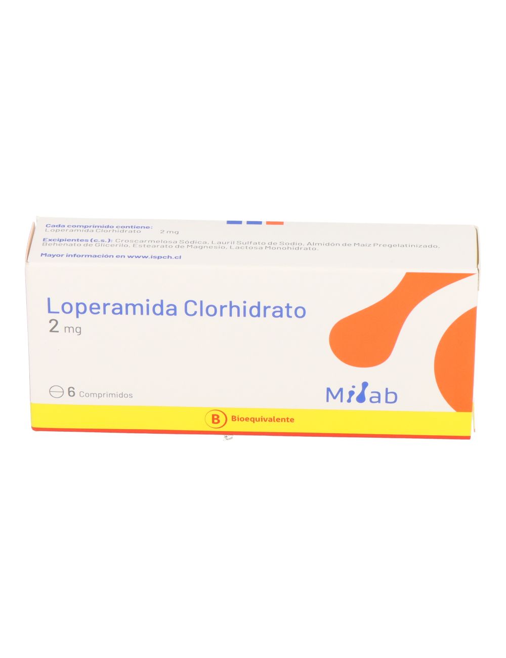 LOPERAMIDA CLORHIDRATO 2 MG 6 COMPRIMIDOS BIOEQUIVALENTE LABORATORIO MINTLAB