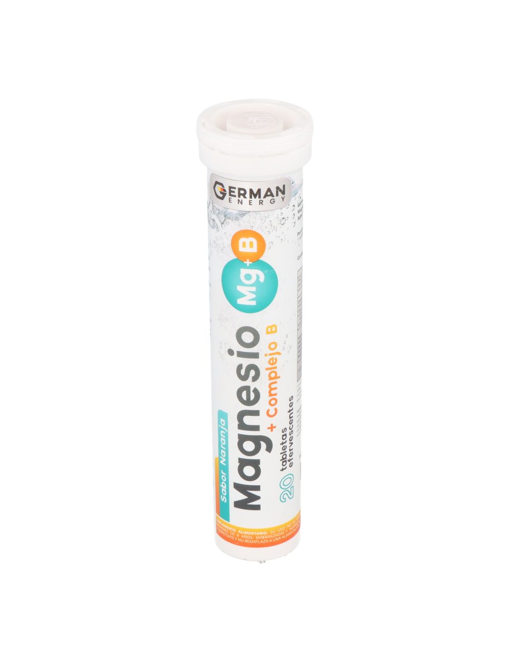 MAGNESIO+ COMPLEJO B 20 TABLETAS EFERVESCENTES GERMAN ENERGY