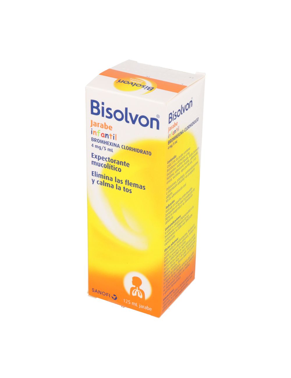 BISOLVON 4MG/5ML JARABE INFANTIL 125 ML LABORATORIO SANOFI