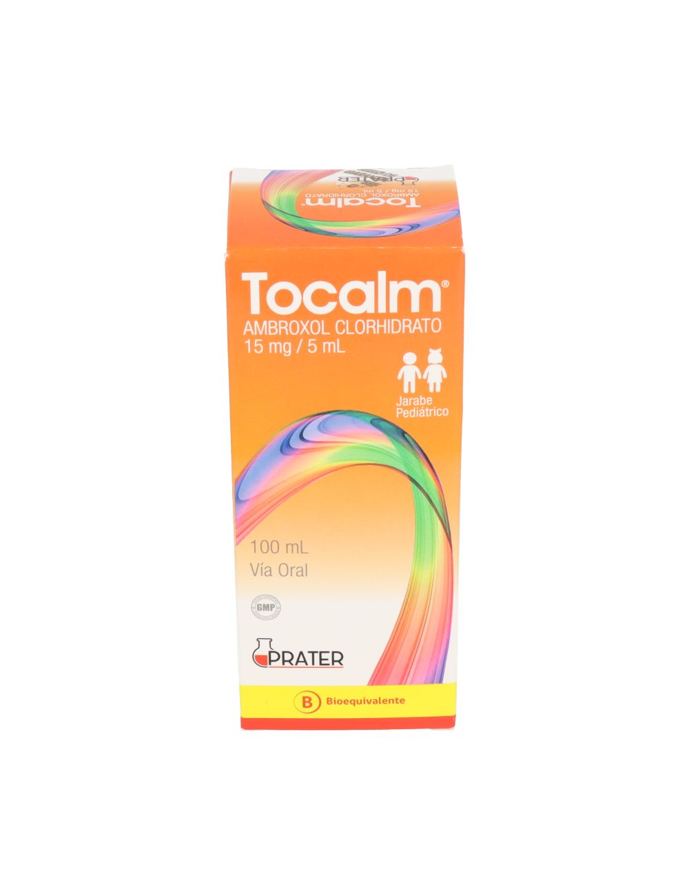 TOCALM AMBROXOL 15MG/5ML JARABE PEDIATRICO 100ML BIOEQUIVALENTE LABORATORIO PRATER