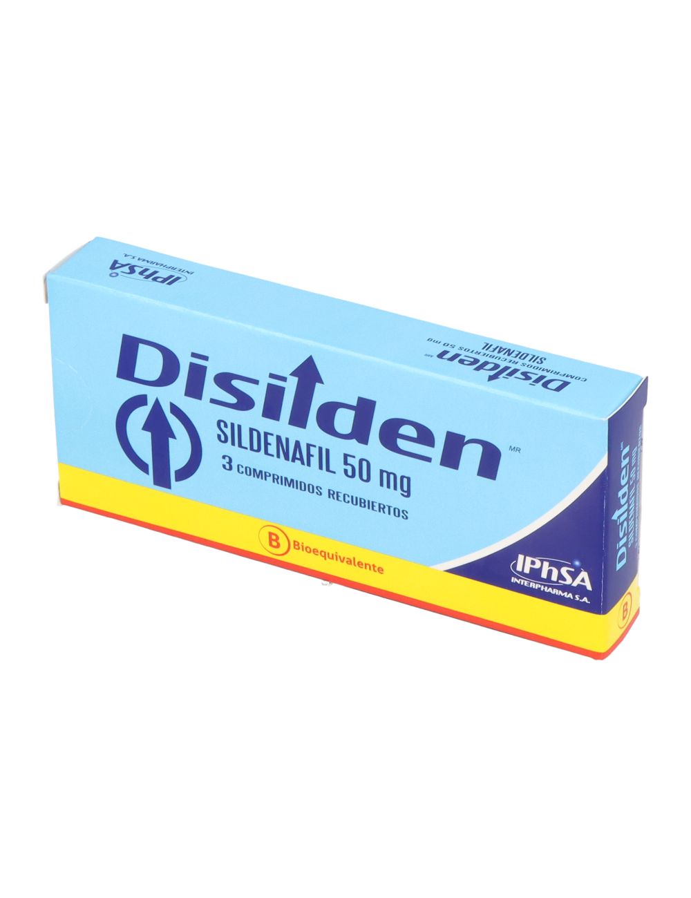 DISILDEN SILDENAFIL 50 MG 3 COMPRIMIDOS BIOEQUIVALENTE LABORATORIO INTERPHARMA