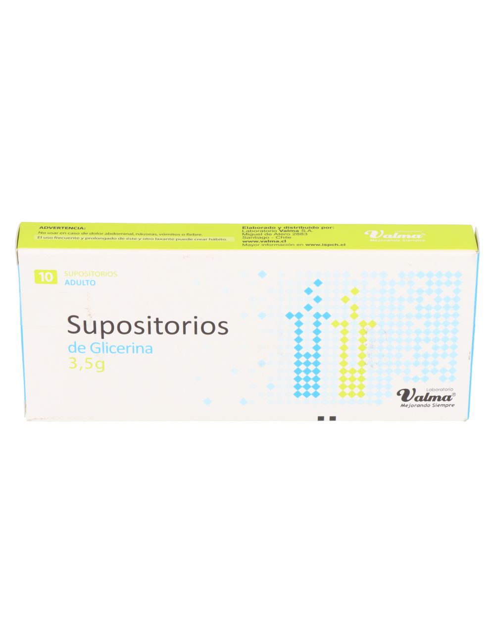 SUPOSITORIO GLICERINA 3.5 G ADULTO X 10 LAB. VALMA