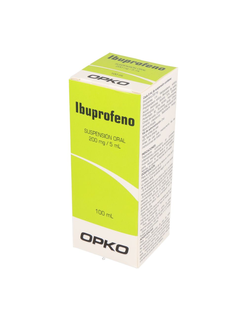 IBUPROFENO SUSPENCION ORAL FORTE 200MG/5ML 100 ML LABORATORIO OPKO