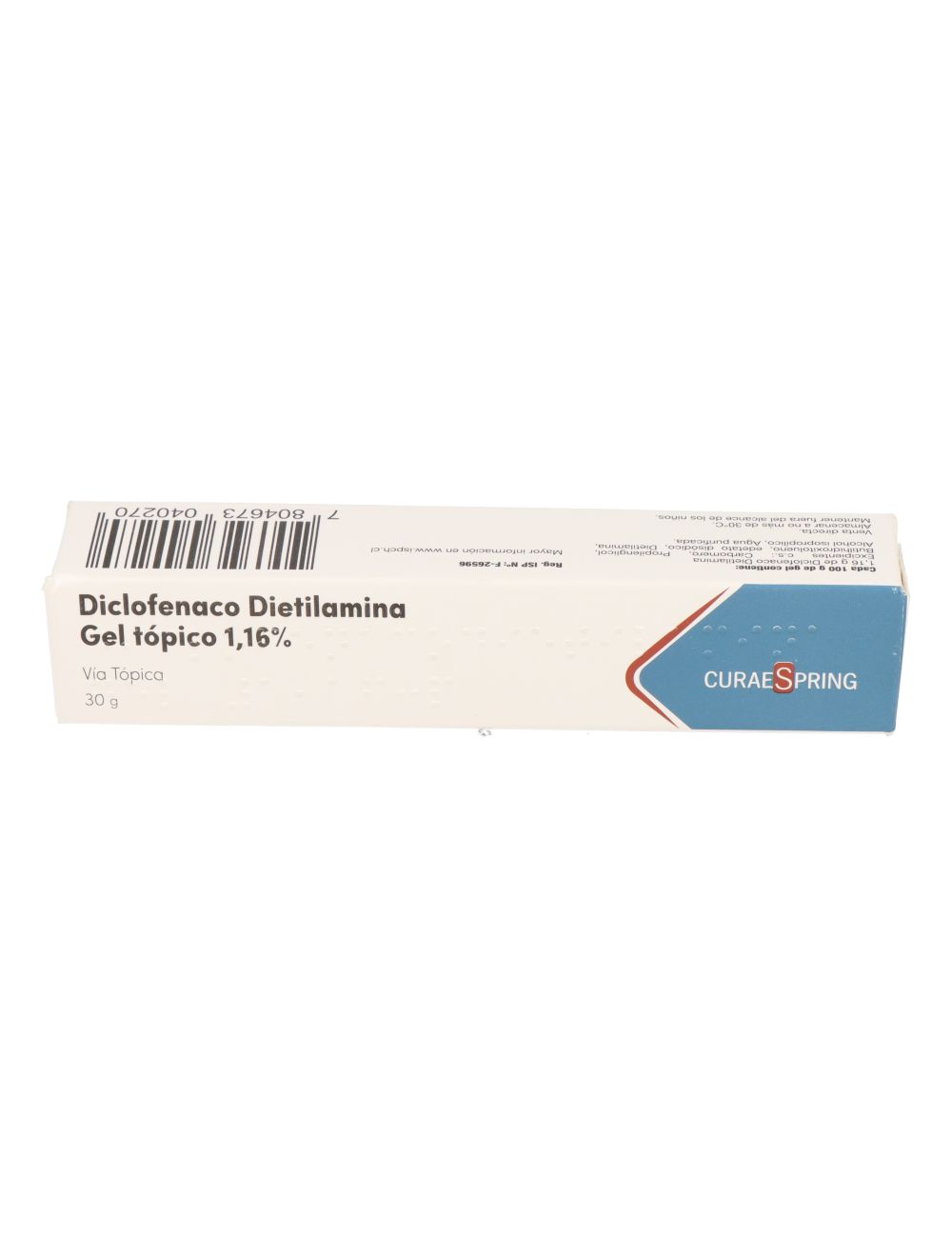 DICLOFENACO DIETILAMINA GEL TOPICO 1,16% 30 GRAMOS LABORATORIO CURAESPRING