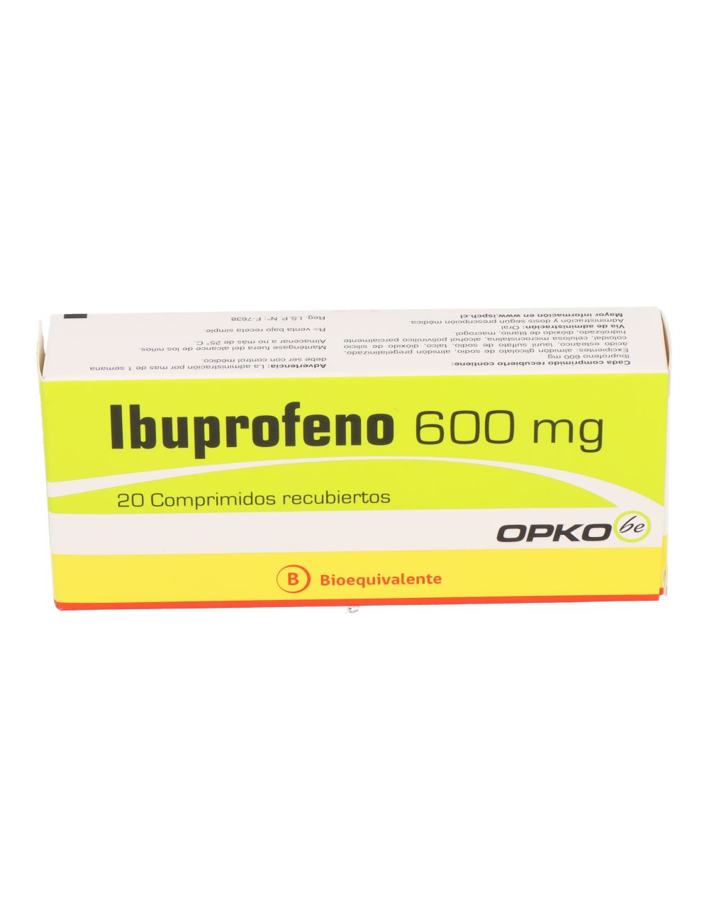 IBUPROFENO 600 MG 20 COMPRIMIDOS BIOEQUIVALENTE LABORATORIO OPKO