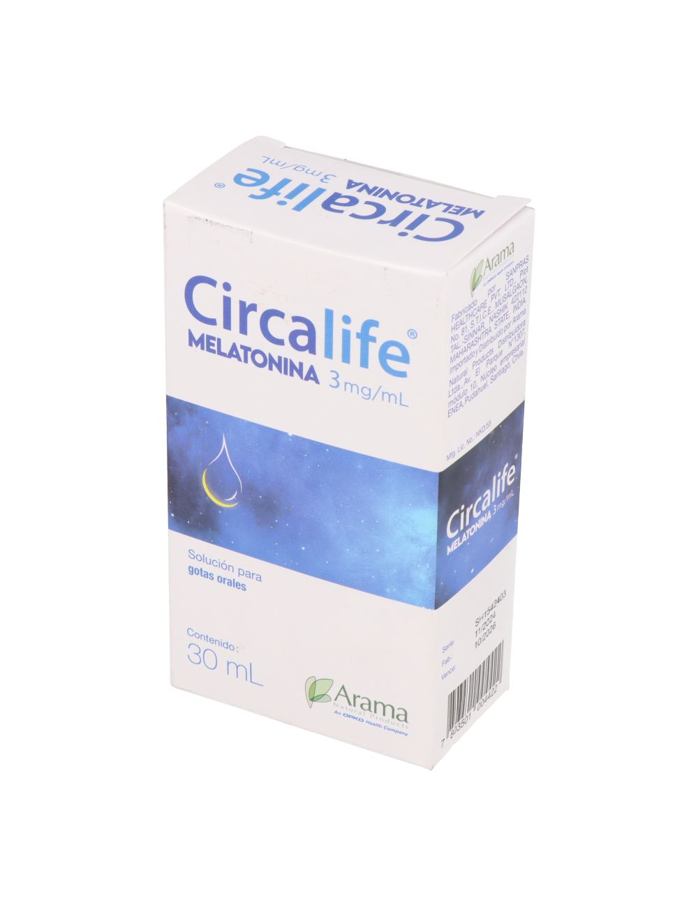 CIRCALIFE MELATONINA 3MG/ML SOLUCION PARA GOTAS ORALES 30 ML LABORATORIO ARAMA