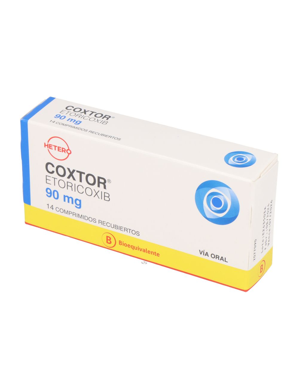 CONXTOR ETORICOXIB 90 MG 14 COMPRIMIDOS RECUBIERTOS BIOEQUIVALENTE LABORATORIO HETERO