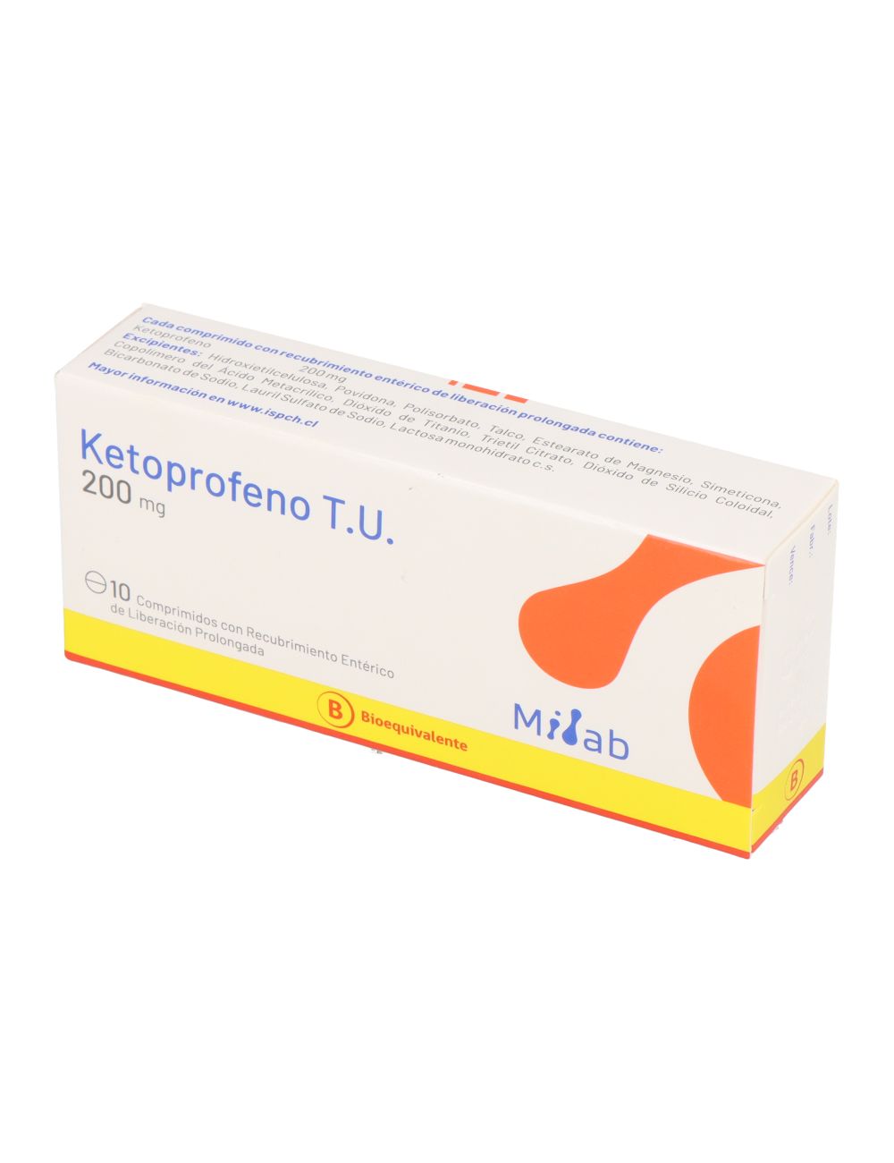 KETOPROFENO T.U 200 MG 10 COMPRIMIDOS LIBERACION PROLONGADA BIOEQUIVALENTE LABORATORIO MINTLAB