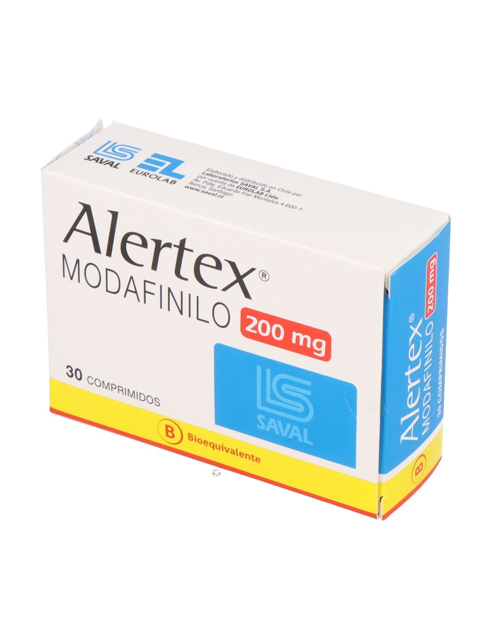 ALERTEX MODAFINILO 200 MG 30 COMPRIMIDOS BIOEQUIVALENTE LABORATORIO SAVAL