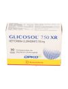 GLICOSOL 750 XR METFORMINA CLORHIDRATO 750 MG 30 COMPRIMIDOS DE LIBERACION PROLONGADA BIOEQUIVALENTE LABORATORIO OPKO