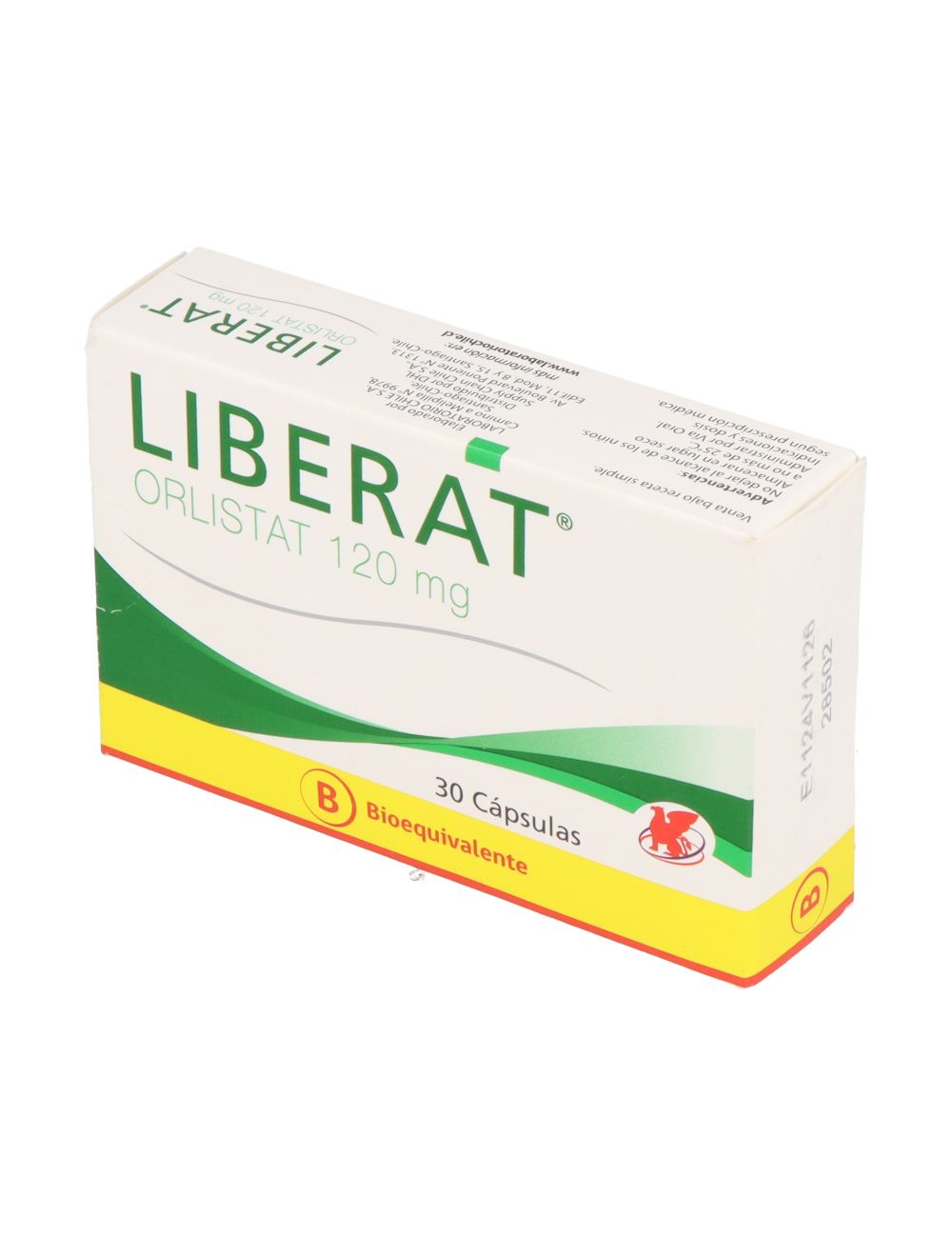 LIBERAT ORLISTAT 120 MG 30 CAPSULAS BIOEQUIVALENTE LABORATORIO DE CHILE