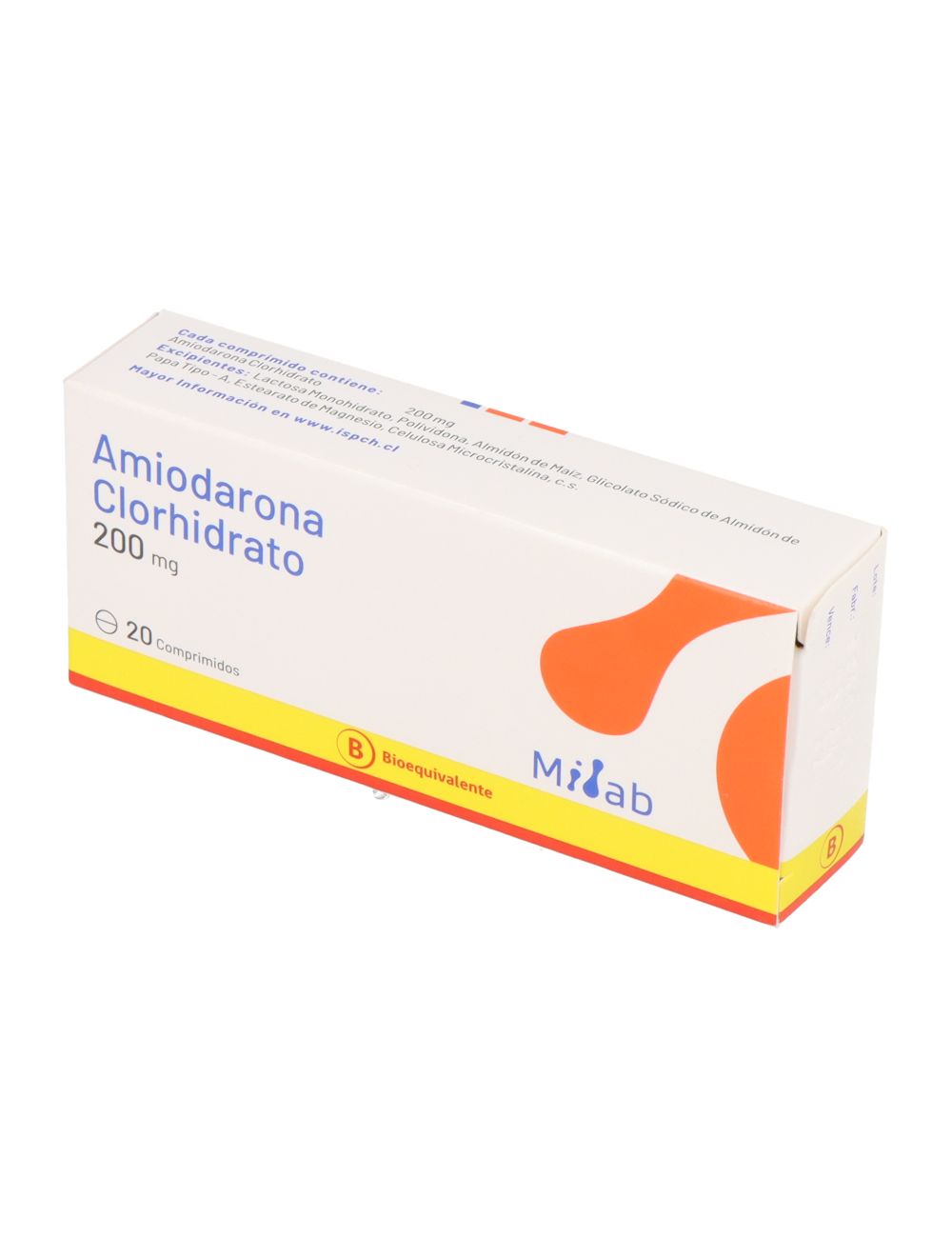 AMIODARONA 200 MG 20 COMPRIMIDOS BIOEQUIVALENTE LABORATORIO MINTLAB