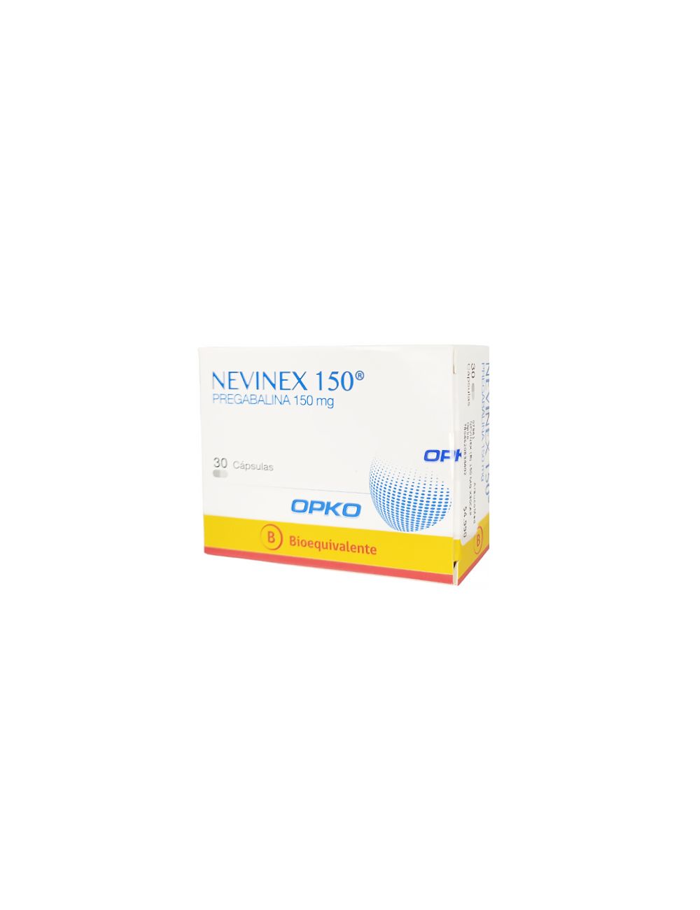NEVINEX PREGABALINA 150 MG 30 CAPSULAS BIOEQUIVALENTE OPKO